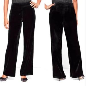 Talbots Velveteen Stretch Wide Leg Pants